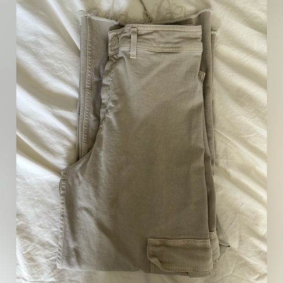 Women’s Zara wide leg beige cargo pants with pockets Size 8 - Picture 6 of 7